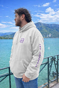 Hoodie DEFY Blanc et Violet DEFY.fr