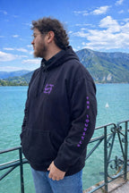 Hoodie DEFY Noir et Violet DEFY.fr