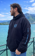 Hoodie DEFY Noir et Bleu DEFY.fr