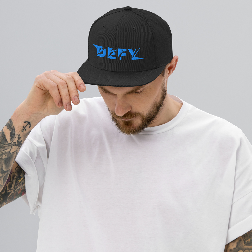 Casquette Snapback DEFY Bleu DEFY.fr