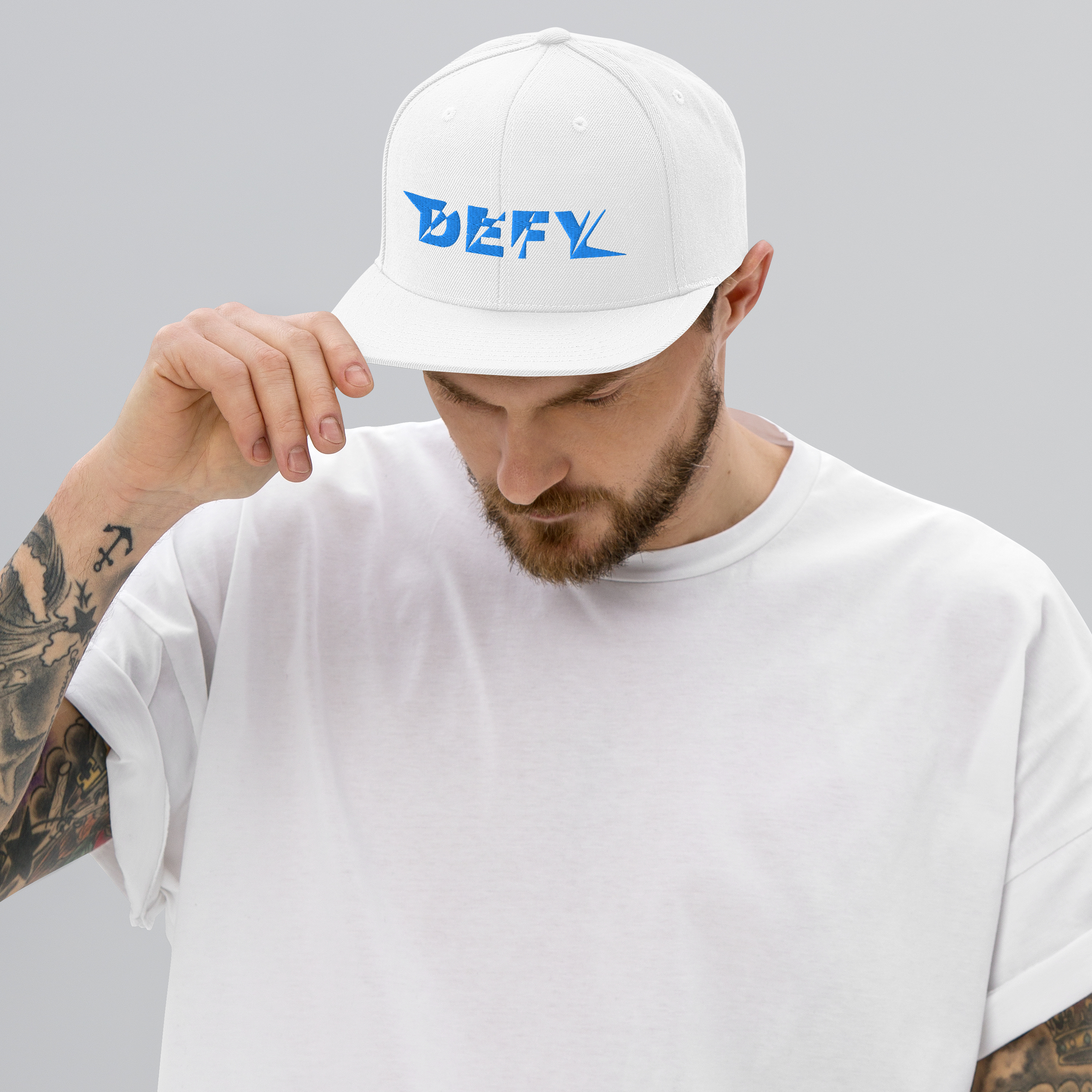 Casquette Snapback DEFY Bleu DEFY.fr