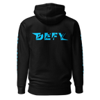 Hoodie DEFY Noir et Bleu DEFY.fr