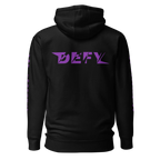 Hoodie DEFY Noir et Violet DEFY.fr