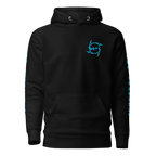 Hoodie DEFY Noir et Bleu DEFY.fr