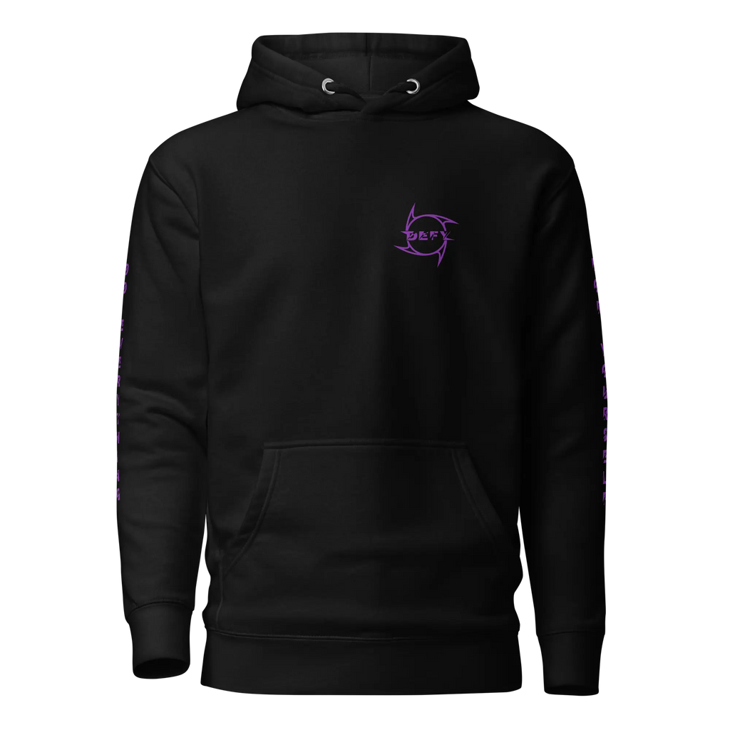 Hoodie DEFY Noir et Violet DEFY.fr