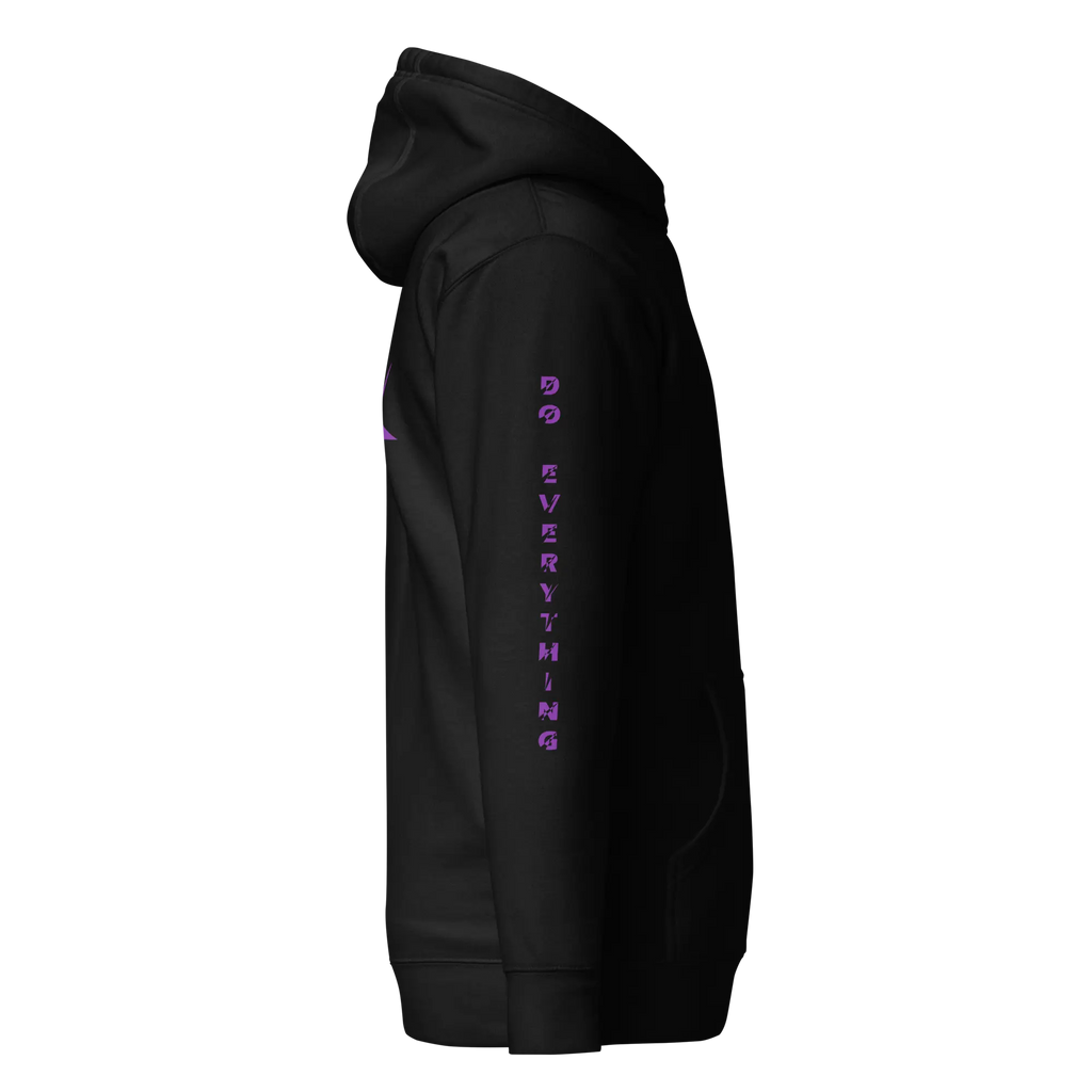 Hoodie DEFY Noir et Violet DEFY.fr