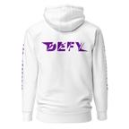 Hoodie DEFY Blanc et Violet DEFY.fr