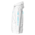 Hoodie DEFY Blanc et Bleu DEFY.fr
