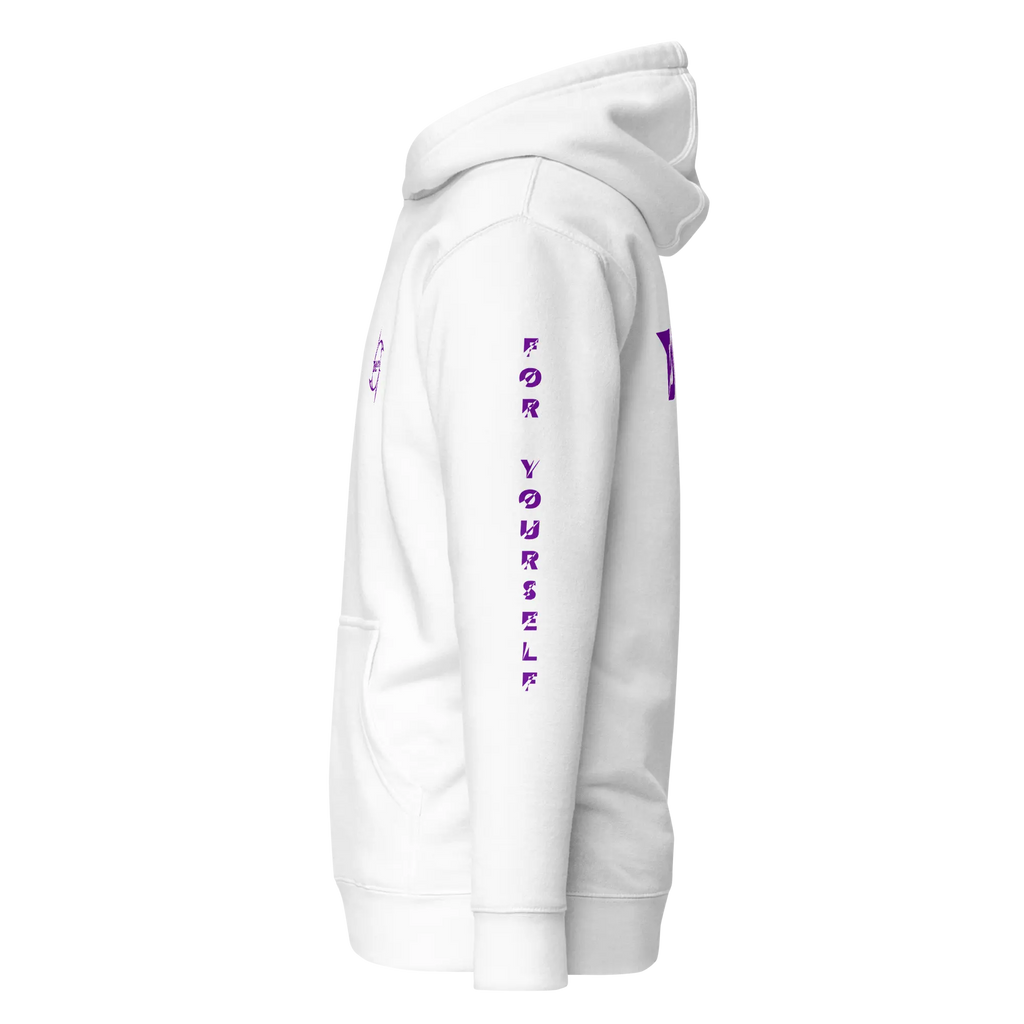 Hoodie DEFY Blanc et Violet DEFY.fr