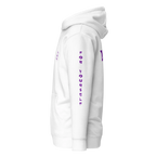 Hoodie DEFY Blanc et Violet DEFY.fr