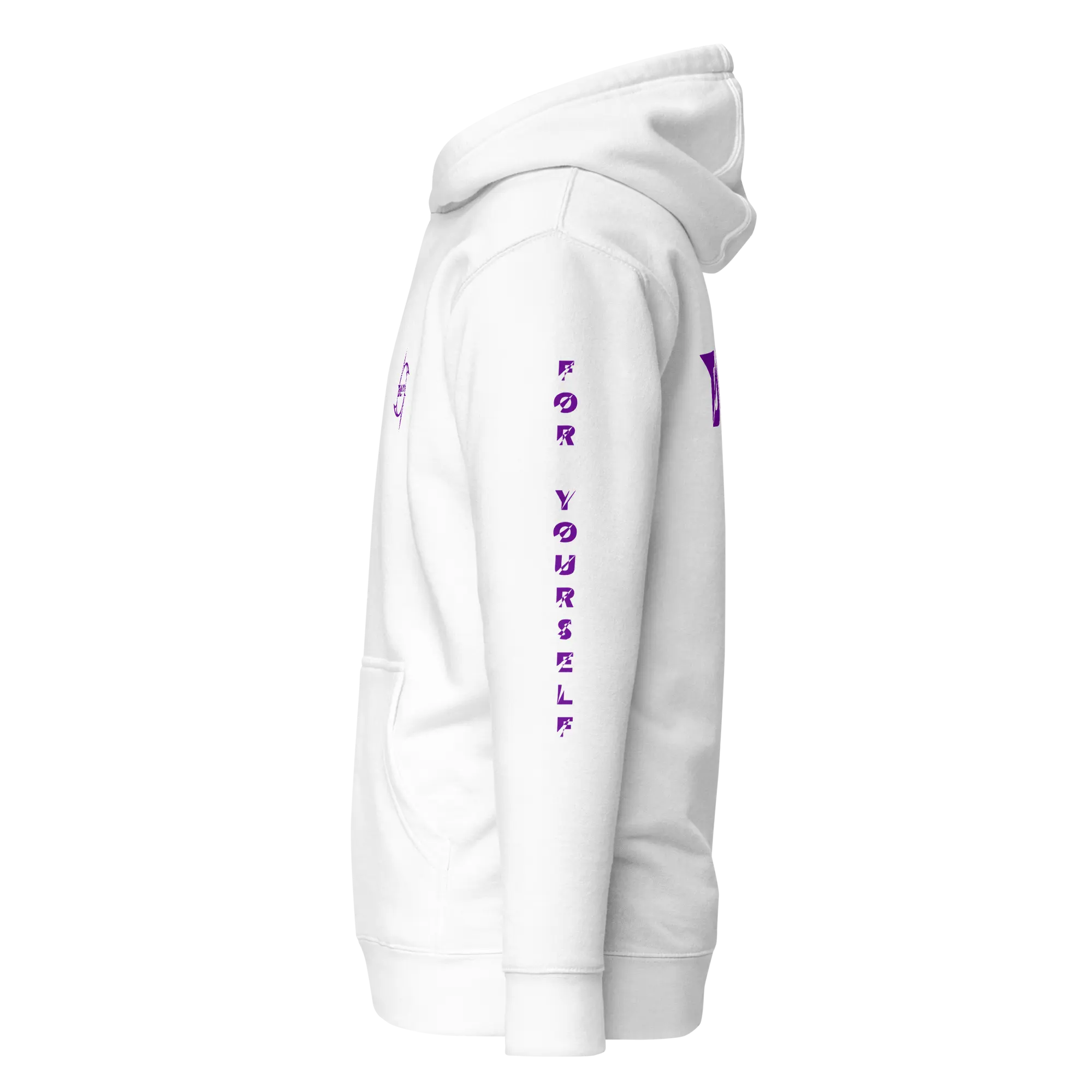 Hoodie DEFY Blanc et Violet DEFY.fr