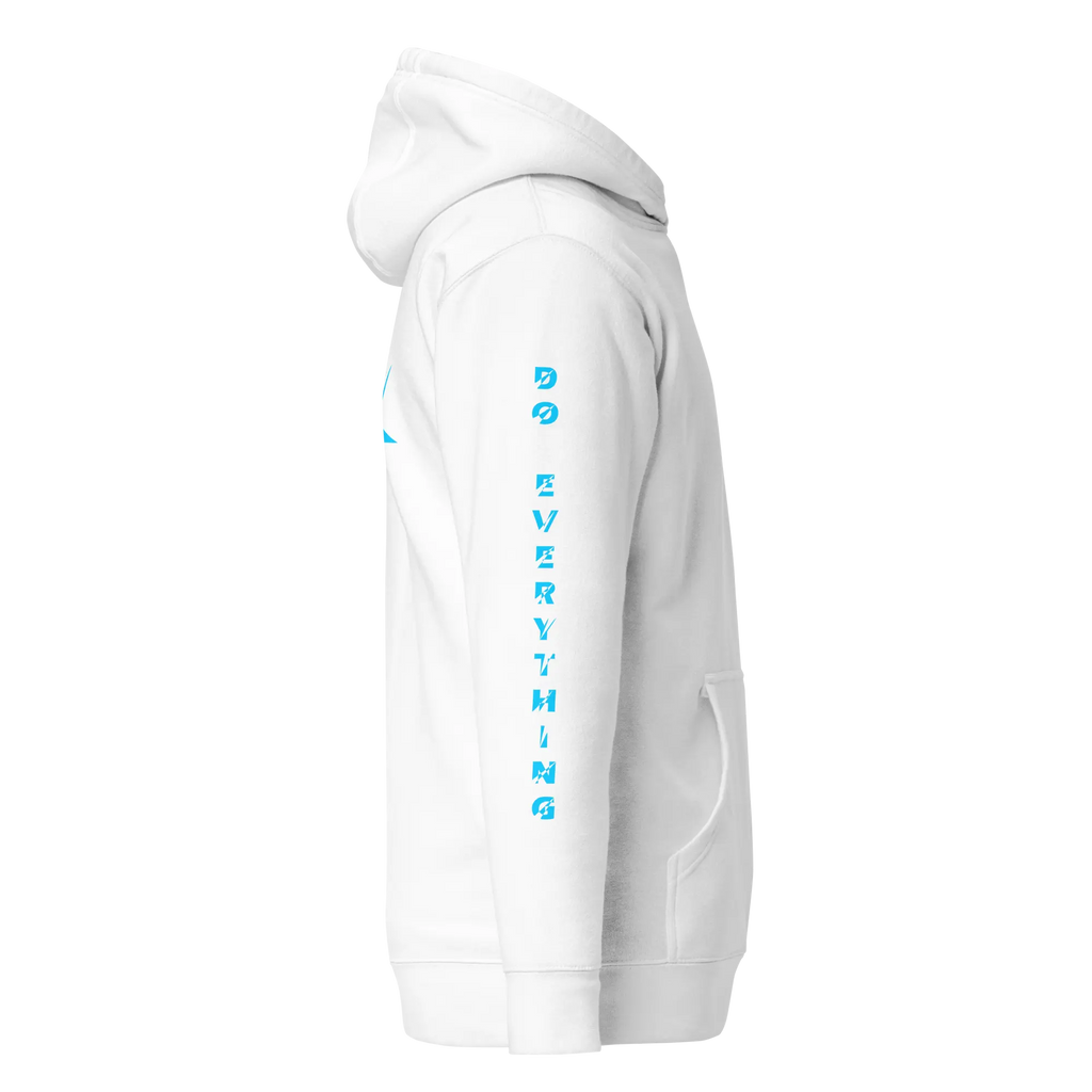 Hoodie DEFY Blanc et Bleu DEFY.fr