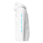 Hoodie DEFY Blanc et Bleu DEFY.fr