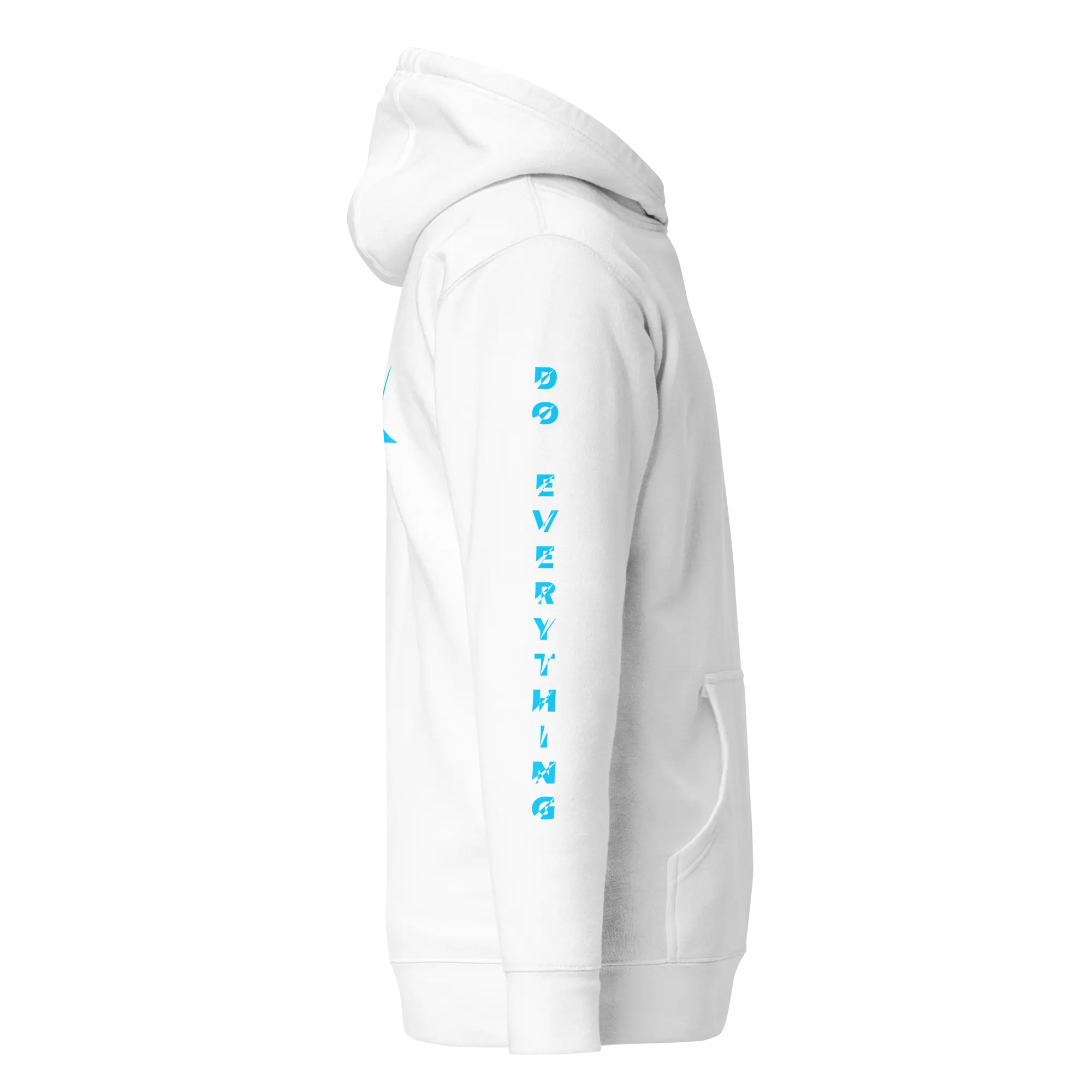 Hoodie DEFY Blanc et Bleu DEFY.fr