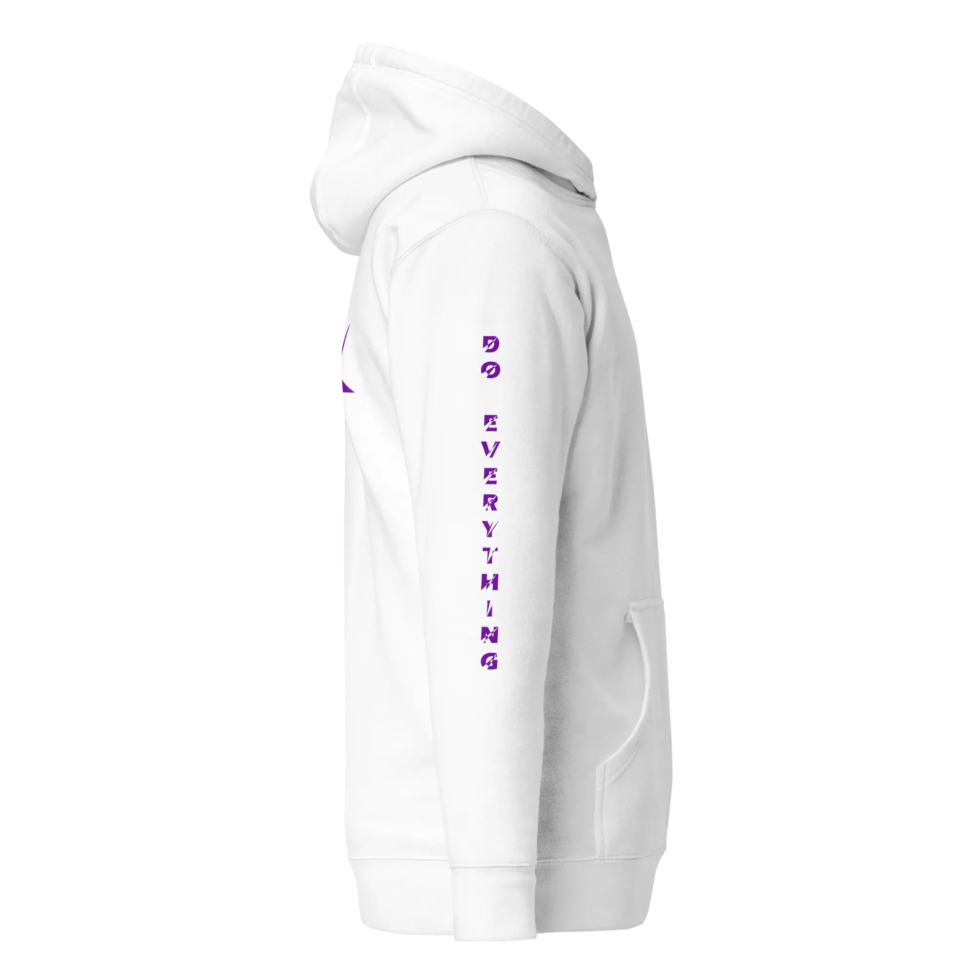 Hoodie DEFY Blanc et Violet DEFY.fr