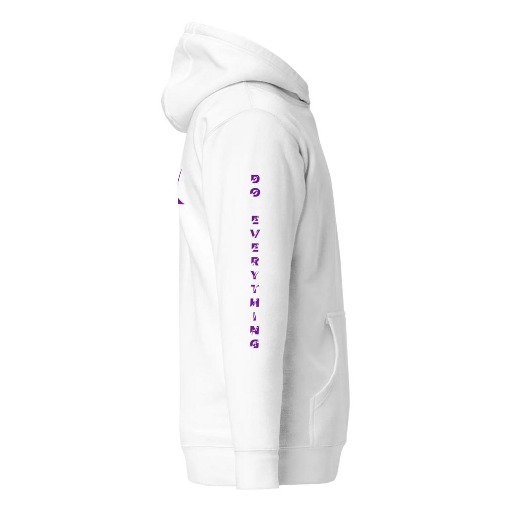 Hoodie DEFY Blanc et Violet DEFY.fr