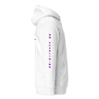 Hoodie DEFY Blanc et Violet DEFY.fr