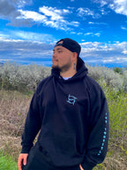 Hoodie DEFY Noir et Bleu DEFY.fr