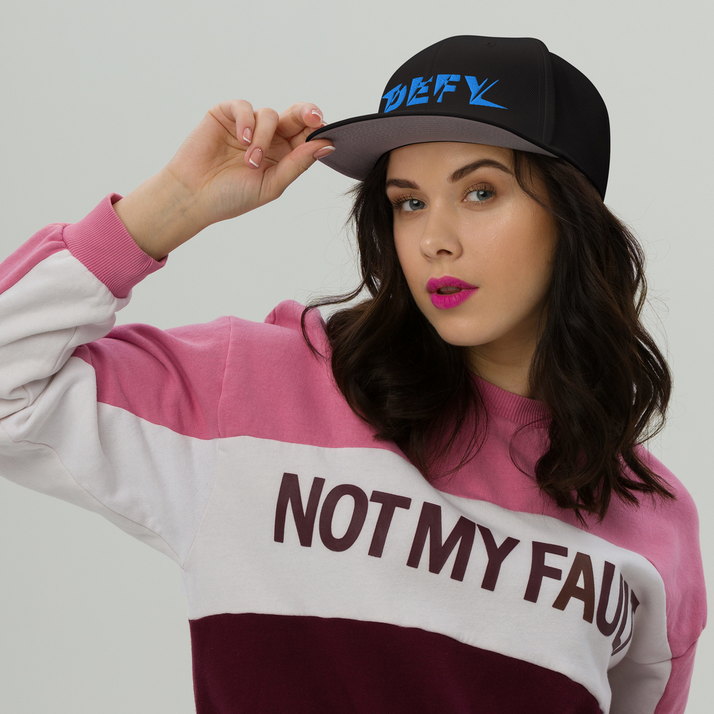 Casquette Snapback DEFY Bleu DEFY.fr