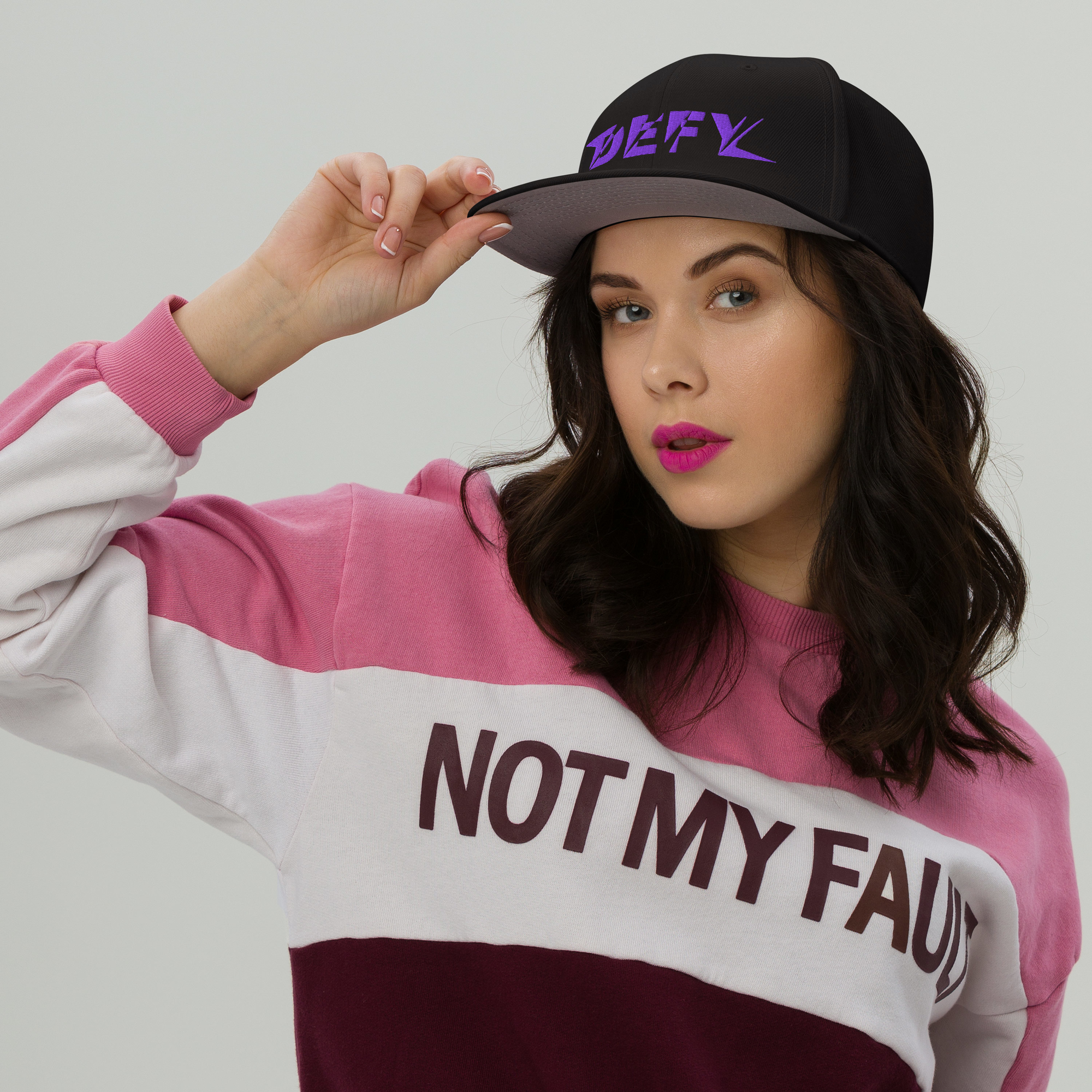 Casquette Snapback DEFY Violette DEFY.fr